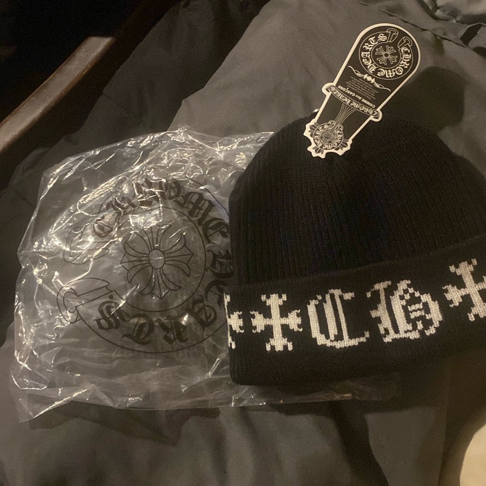 Chrome hearts black beanie brand new